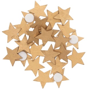 STICKER STAR, WOOD, Gold