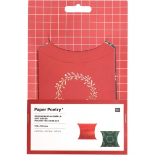 Foldable giftbags set of 4 (2x2pc)/  Xmas