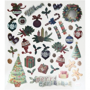 Stickers, Christmas,  vintage