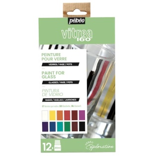 Glass paint set Explore Vitrea V160 12x20ml