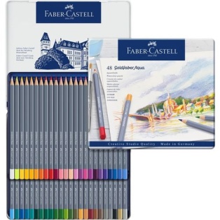 Akvarellpliiatsid Faber-Castell Goldfaber Aqua 48tk