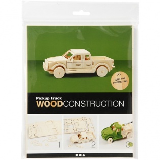 3D Wood Construction/ Pick-up truck