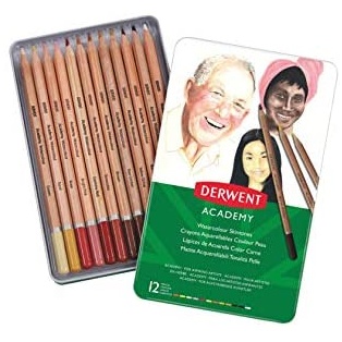 Watercolor Pencils Derwent academy 12pcs