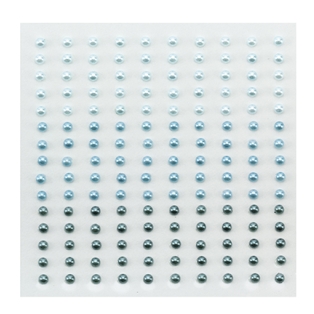 Self-Adhesive Pearls 3mm, 150pcs, blue