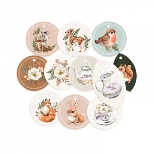 Tag set Forest tea party  11pcs