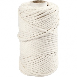 Macrame Yarn, Cream