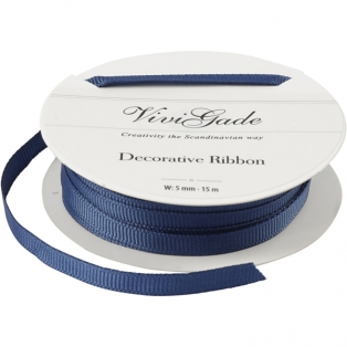 Decorative Ribbon W. 5mmx5m, blue
