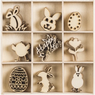 Wooden decoration  45pcs