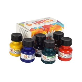 Set of technical drawing inks 6x20g