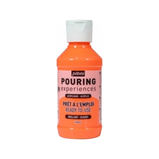 Akrüülvärv Pouring Experiences 118ml Fluorescent Orange