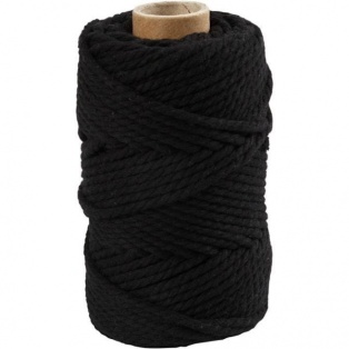 Macrame Yarn, black