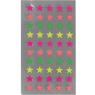 Stickers stars, neon