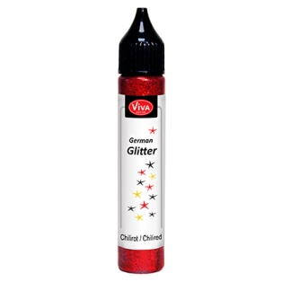 3D Glitter Pen 28ml/ red chilli