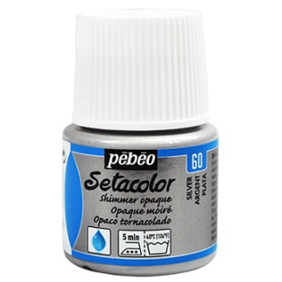 Fabric Paint 45ml Setacolor Shimmer silver