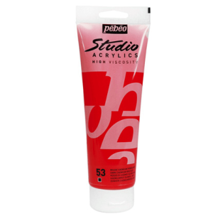 Studio acrylic 250ml 53 dark cadmium red hue