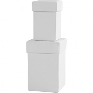 Square boxes 2pcs