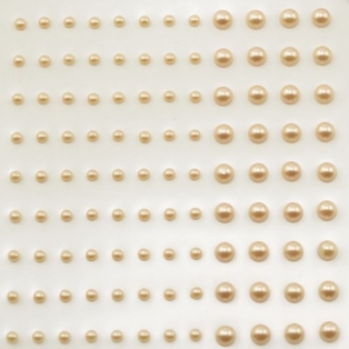 Self-adhesive pearls creme108pcs mat