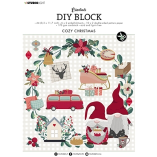 Disainpaber DIY plokk A4 32 lehte/ Cozy Christmas nr.14