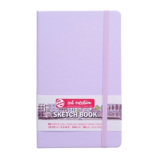 Sketch Book  13x21cm, violet 80sh