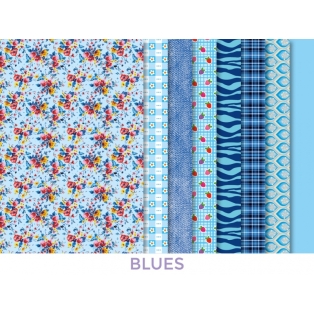 Making Couture Fabric Set kit Blues