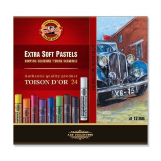 Soft Pastels Koh-I-Noor, 24pcs extra soft