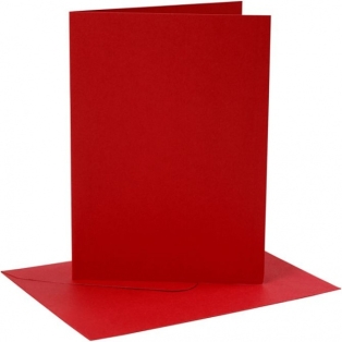 Cards and Envelopes 4 sets red