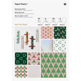 Motif paper pad 25 sheets, Merry Christmas