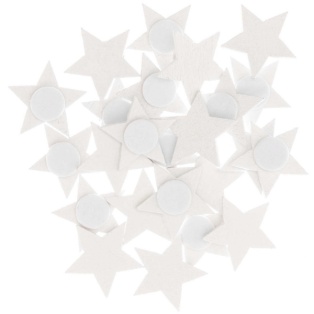 STICKER STAR, WOOD, white