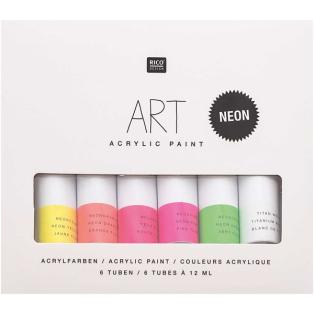 ART ACRYLIC SET neon 6 X 12ML