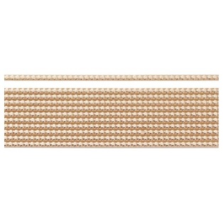 Wax Sheet Wax - Bead Stripes 200 mm Ø 2 mm rose-gold-coloured glossy