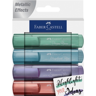Faber-Castell metallic textmarker set
