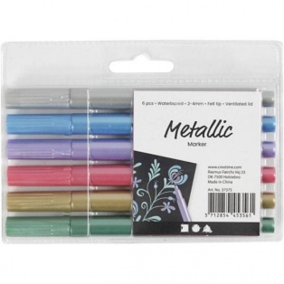 Metallic marker set 6pcs