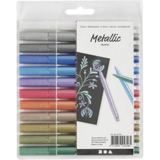 Metallic marker set 12pcs