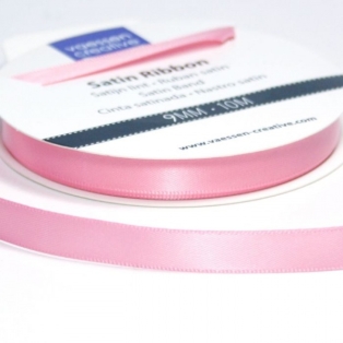 Satin Ribbon w 9mm, 10m/ light pink