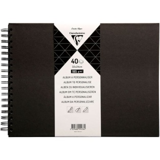 Album to Personalise 27x20cm, 185g, 40p, black