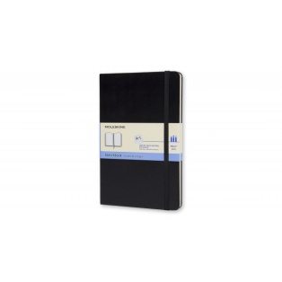 Moleskine notebook 13x21cm, plain hard cover