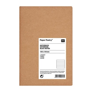 Notebook kraft paper, lined