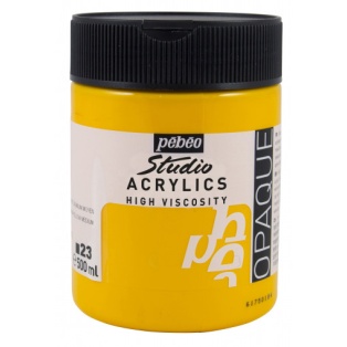 Studio Acrylic colour 500ml/23 cadmium yellow med