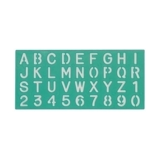 Linex 8520 Lettering Template, 20mm