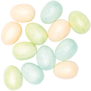 Eggs pastel, glitter 12pcs, 5cm