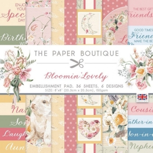 paper pad Blooming Lovely embellishment pad
