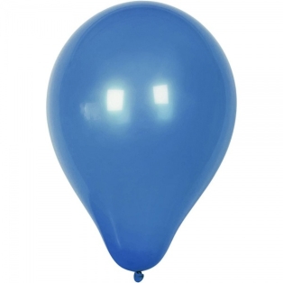 Balloons, D: 23 cm, dark blue, round, 10pcs