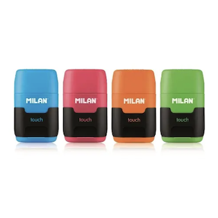 Sharpener Milan Compact, eraser, 2-holes
