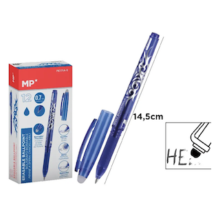 Erasable ballpoint pen, blue 