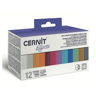 Cernit Effects Colors Assortment - Transculent& metallics