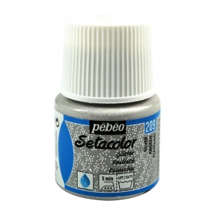 Kangavärv 45ml Setacolor Light Fabrics/ 209 glitter silver