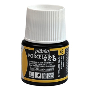 Porcelaine Paint P150 45ml anthracite black