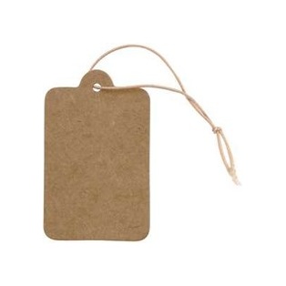 Tags 25x40mm/ natural brown/ 20pc