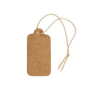 Tags 15x30mm, kraft 20pcs