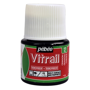 Vitrail transparent 45ml/  12 crimson